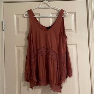 Pink Lacey tank top